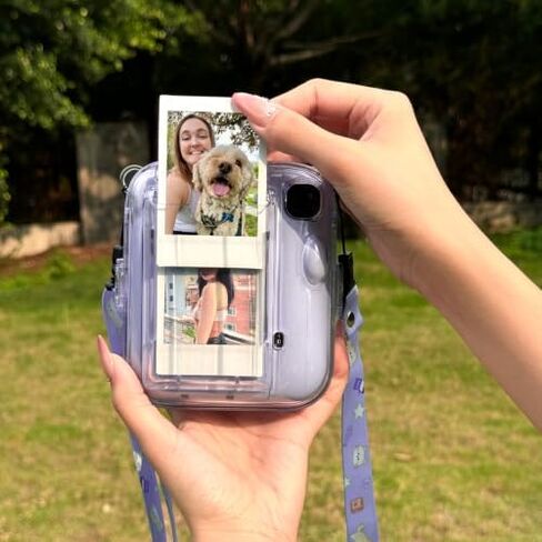 Mini 13 Clear Case for Fujifilm Instax Mini 13 Camera, Clear Purple in Saudi Arabia