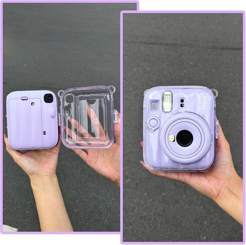 Mini 13 Clear Case for Fujifilm Instax Mini 13 Camera, Clear Purple in Saudi Arabia