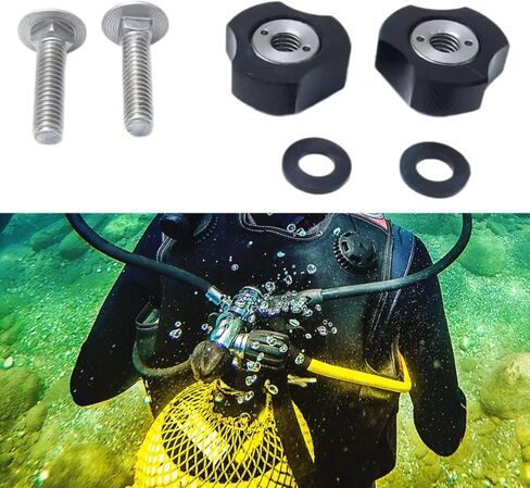 Dive Backplate Screws, SS316 Stainless Steel, 32mm, 1 Pair for Scuba Backplate Maintenance and Hardware Repair in Saudi Arabia