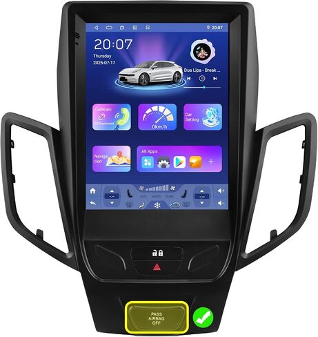 8 Core 4GB+64GB Android 14 Car Stereo Upgrade for Ford Fiesta (2009-2020), 9.7Inch QLED Touchscreen GPS Navigation with Wireless Carplay Android Auto Bluetooth 5.0 EQ SWC USB in Kuwait