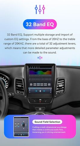 8 Core 4GB+64GB Android 14 Car Stereo Upgrade for Ford Fiesta (2009-2020), 9.7Inch QLED Touchscreen GPS Navigation with Wireless Carplay Android Auto Bluetooth 5.0 EQ SWC USB in Kuwait