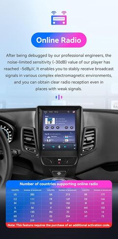 8 Core 4GB+64GB Android 14 Car Stereo Upgrade for Ford Fiesta (2009-2020), 9.7Inch QLED Touchscreen GPS Navigation with Wireless Carplay Android Auto Bluetooth 5.0 EQ SWC USB in Kuwait