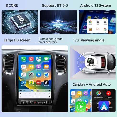Qualcomm Car Radio for Dodge Durango 2014-2020 Replacement in Kuwait