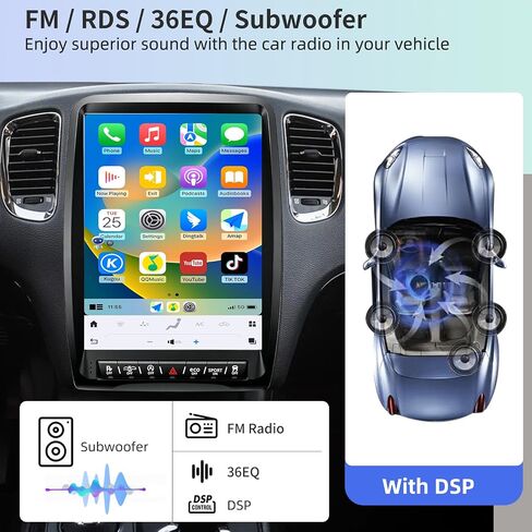 Qualcomm Car Radio for Dodge Durango 2014-2020 Replacement in Kuwait