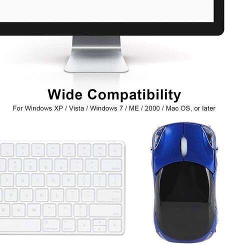 Mouse, 2.4G Mouse Bluetooth Optical Mouse 1600DPI for/ME/PC/Tablet Gaming Office (Blue) in Kuwait