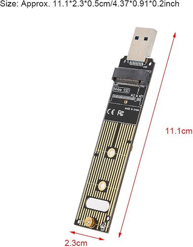 Diyeeni M.2 NVME SSD to USB Adapter, 10Gbps USB 3.1 Gen 2 in Kuwait