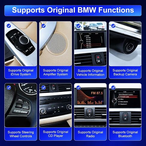 10.25'' Linux HD Touch Screen for BMW 3/4 Series F30/F31/F33/F34 & 1/2 Series F20/F21/F22/F23 2012‑2017 NBT Support Wired and Wireless CarPlay Retrofit Android Auto in Kuwait