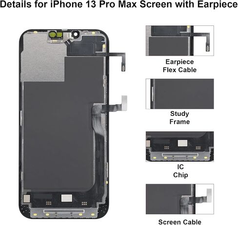 for iPhone 13 Pro Max Screen Replacement Kit with Earpiece Flex Cable in Kuwait