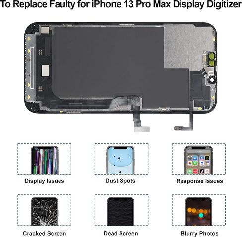 for iPhone 13 Pro Max Screen Replacement Kit with Earpiece Flex Cable in Kuwait