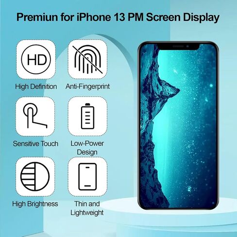 for iPhone 13 Pro Max Screen Replacement Kit with Earpiece Flex Cable in Kuwait