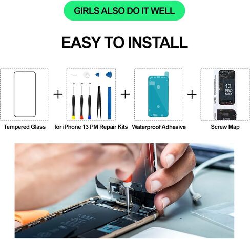 for iPhone 13 Pro Max Screen Replacement Kit with Earpiece Flex Cable in Kuwait