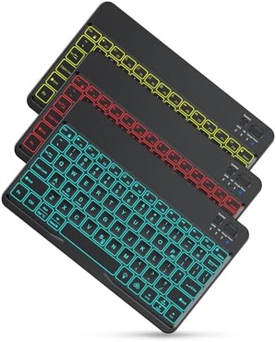 OMOTON Wireless Keyboard and Mouse Combo for PC/Computer/Windows & Bluetooth Rechargeable Keyboard for Tablet/Android/Windows/iOS in Kuwait