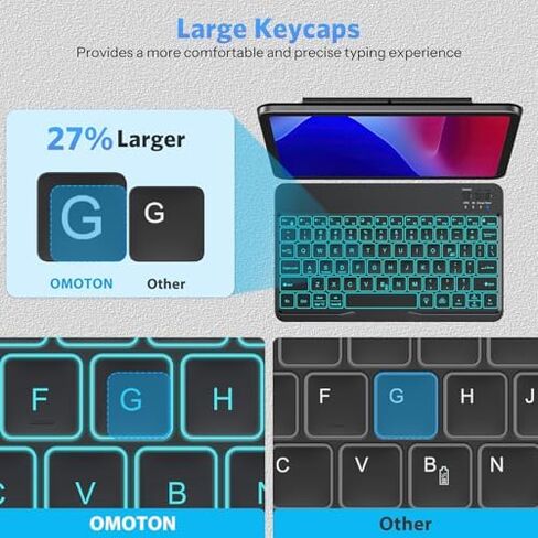 OMOTON Wireless Keyboard and Mouse Combo for PC/Computer/Windows & Bluetooth Rechargeable Keyboard for Tablet/Android/Windows/iOS in Kuwait