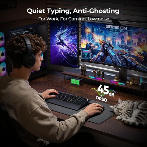 seenda Wireless Gaming Keyboard and Mouse, RGB Backlit & Web Customizable in Kuwait