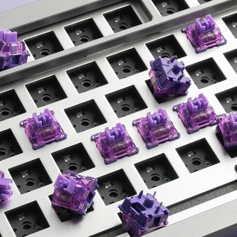 Akko V3 Lavender Purple Pro Keyboard Switch with Dustproof Stem for Mechanical Gaming Keyboard, 5-Pin Tactile Switches Pre-Lubed Switch (45pcs) in Kuwait