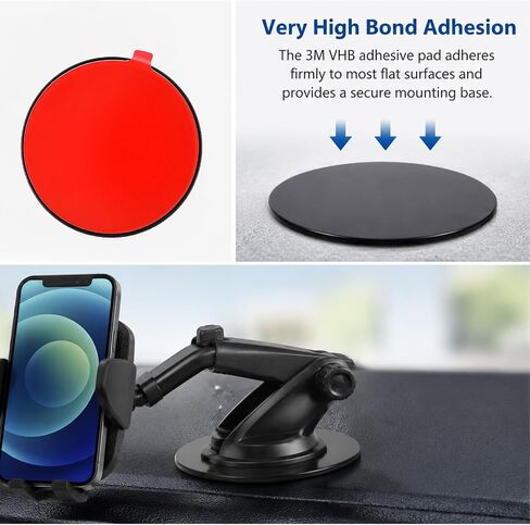 3Pcs 3.2" Car Sticky Base Plate Dashboard Pad Mounting Disk in Kuwait