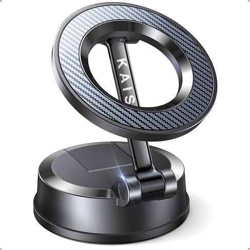 Kaistyle for Magsafe Car Mount【Powerful Suction】Magnetic Phone Holder for Car Phone Holder Mount Suction Cup Phone Mount for Car Dashboard Windshield for iPhone 17 Pro Max 16 15 14 13 12（Carbon Fiber） in Kuwait