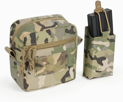 Tactical Gear MOLLE General Pouch with 5.56 Magazine Pouch Combination, Universal 5''*5'' GP Pouch with Quick Release mag Holder and Kydex Insert in Kuwait