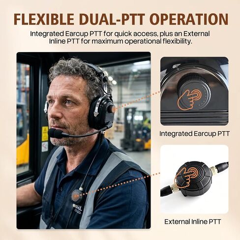 Noise Cancelling Walkie Racing Headset with 5-Pin & K1 Adapter in Saudi Arabia
