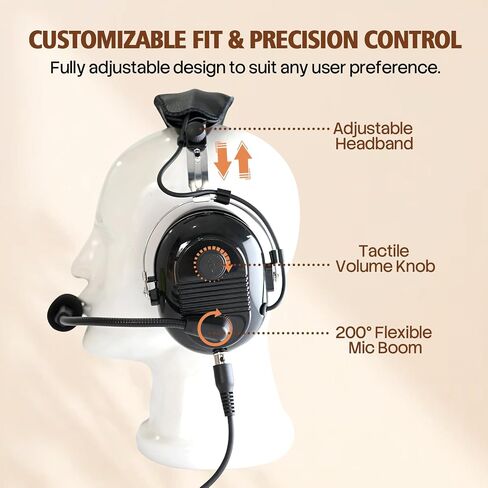 Noise Cancelling Walkie Racing Headset with 5-Pin & K1 Adapter in Saudi Arabia