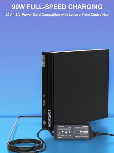 شاحن 90 واط متوافق مع Lenovo Ideacentre ThinkCentre Neo 50a 50q 30a M70q M73 M75q M80q M83 M90q M93p M700 M710 M710q M715q M720 M900 M910 M910q الكل في واحد محول طاقة سطح المكتب in Kuwait