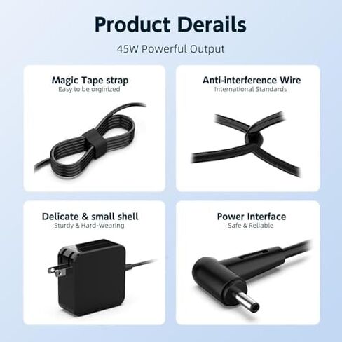 45W Charger Laptop Compatible with Asus in Saudi Arabia