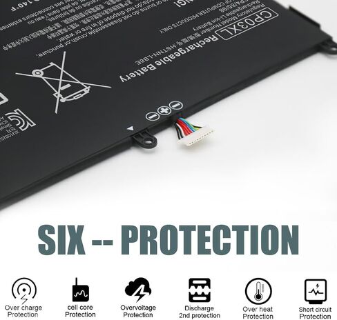 CP03XL 929066-421 929072-855 HSTNN-LB8E TPN-Q199 Battery Replacement for HP Spectre X360 13-ae000 13-ae011dx 13-ae006no 13-ae001ng 13-ae013dx 13‑ae030ca 13‑AE040NG 13-ae090TU Laptop Battery CP03060XL in Kuwait