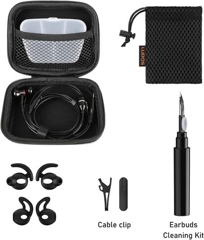 LUDOS NOVA Air Tube Headphones – EMF & Anti Radiation Wired Earbuds, 5 Years Warranty with Remote Driver Chamber, Noise-Free Mic – Zero EMF Headphones for Work, Travel, Study – Radiation Audio in Kuwait