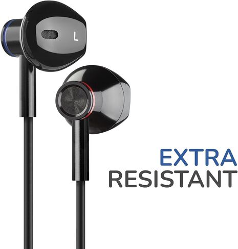 LUDOS NOVA Air Tube Headphones – EMF & Anti Radiation Wired Earbuds, 5 Years Warranty with Remote Driver Chamber, Noise-Free Mic – Zero EMF Headphones for Work, Travel, Study – Radiation Audio in Kuwait