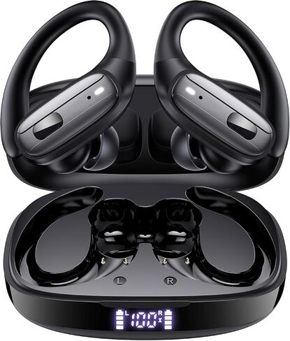 Wireless Earbuds with Ear Hooks, Running Headphones, Ear Buds for Sports in Saudi Arabia