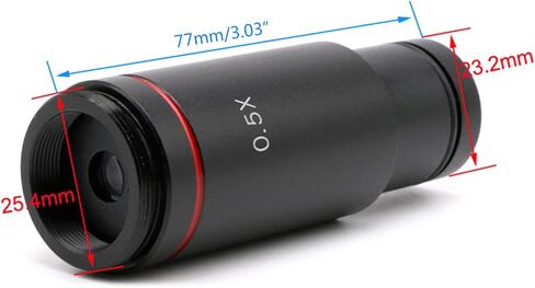 0.5X C Mount Microscope Adapter 23.2mm Electronic Eyepiece Reduction Lens 0.5X Microscope Lens for Adapter in Saudi Arabia