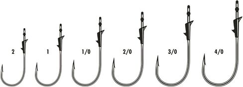 VMC, Flippin' Hook, 1/0 Hook Size, Black/Nickel, Package of 5 (FL#1/0BNPP) in Kuwait