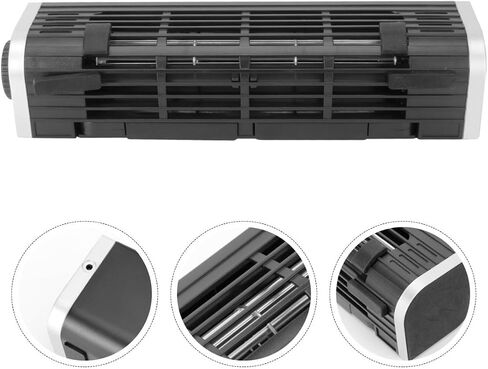 Homoyoyo USB Laptop Fan Cooler with Aluminum Alloy and Abs Material, Portable Cooling Pad with Adjustable Stand and Rear Plug Holder, USB Powered Low Power Consumption for Laptops in Saudi Arabia