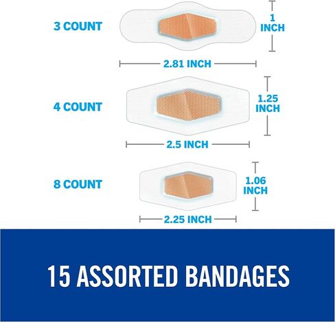 Nexcare Max Hold Waterproof Bandages, Stays On for 48 Hours, Flexible Bandages for Fingers, Hands and Heels - 6 Pack Clear Waterproof Bandages in Kuwait