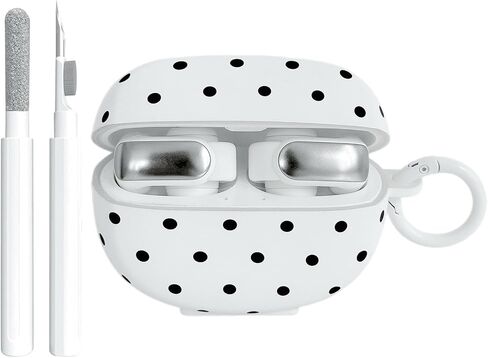 Aircawin for Bose Ultra Open Earbuds Case Clear,Cute Polka Dots Pattern in Kuwait
