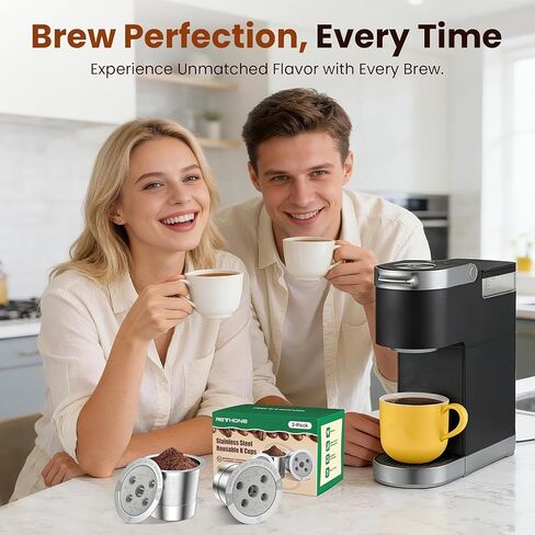 RETHONE Reusable K Cups for Keurig Supreme: Stainless Steel 5-Hole Coffee Pods Multistream K Cup Refillable Mesh Filter Compatible with K Supreme/K-Slim/K-Duo Gen2/K-Brew Chill - Easy Clean,Planet in Saudi Arabia