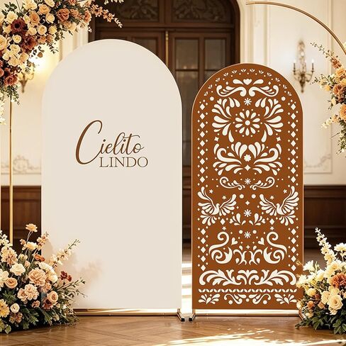 غطاء خلفية قوس Cielito Lindo، HYMENEX بطول 6 أقدام و7.2 قدم غطاء خلفية قوس مكسيكي لتزيين حفلات Cielito Lindo المكسيكية Talavera لوازم حفلات الزفاف وحفلات استقبال المولود الجديد in Kuwait
