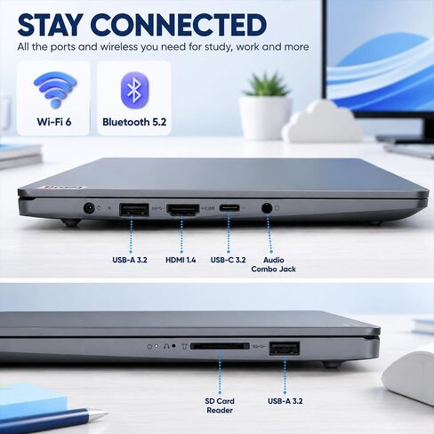 Lenovo IdeaPad Slim-3 15.6-inch Laptop - 1-Y Office 365, FHD, WiFi 6, USB-C in Kuwait