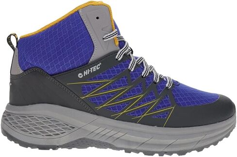 HI-TEC Mens Demolisher Mid Hiking Hiking Casual Boots Ankle - Black, Blue in Kuwait