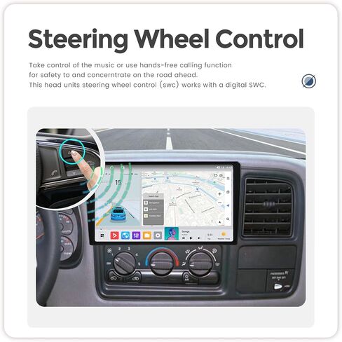 MekedeTech 9" Radio for Chevy Silverado/Suburban/Tahoe GMC Sierra 1999-2002 in Kuwait