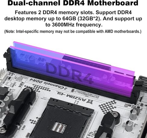 A520M-GL Motherboard AMD AM4 for Ryzen 3-5th gen CPUs DDR4 in Kuwait
