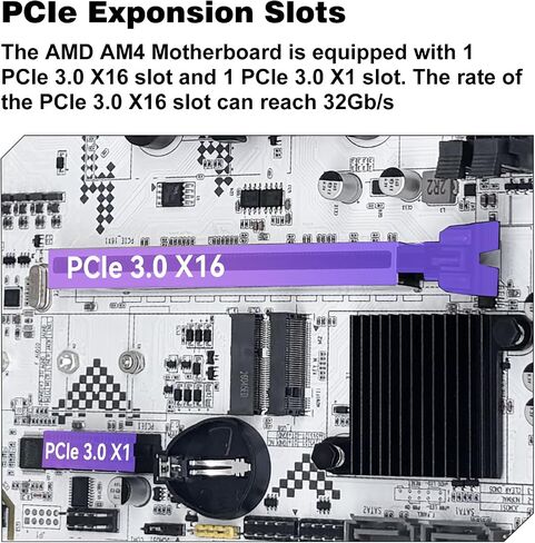 A520M-GL Motherboard AMD AM4 for Ryzen 3-5th gen CPUs DDR4 in Kuwait
