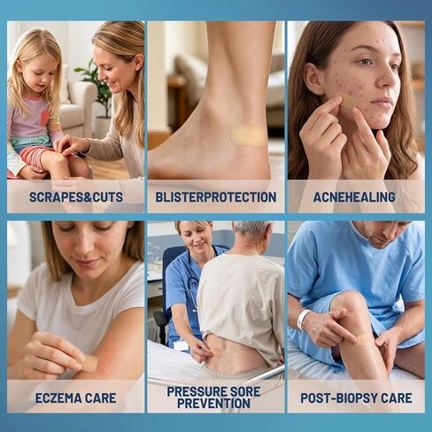 Aheroi Hydrocolloid Gel Bandages,Fast Healing Gel Adhesive Pads 100Pcs in Kuwait