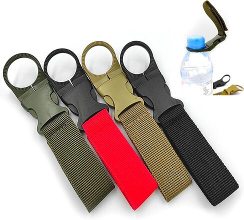 lightstar 4pcs Hanging Bottle Buckle Clip Carabiner, Portable Mineral Water Bottle Clip for Outdoor Camping Hiking Traveling in Saudi Arabia