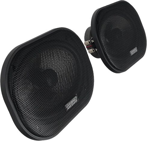 Sundown Audio SA-69CX v.2 Bundle: Pair 6x9 in 125-Watt RMS Coaxial Car Speakers with Silk Dome Tweeter, RockMat 37-15 37.5 Sq Ft 1.5MM 60 MIL Sound Deadener Car Kit, 3-Items in Saudi Arabia