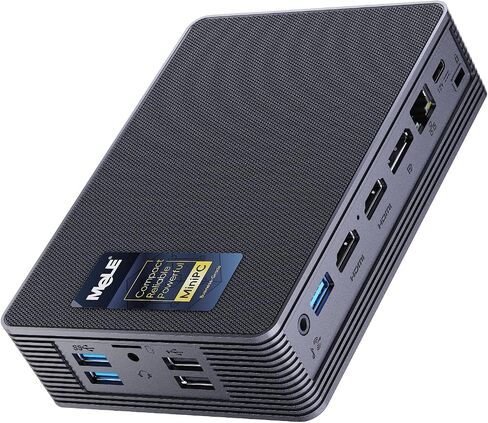 MeLE Mini PC Quieter HD33, Fanless PC N150 8GB 128GB, Triple 4K Display in Kuwait