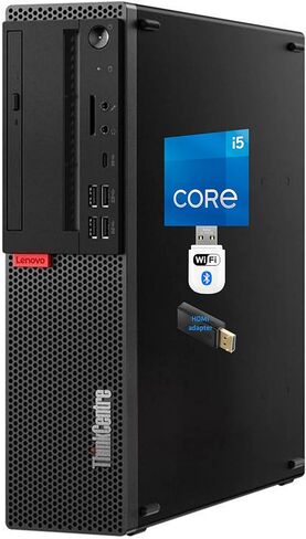 Lenovo ThinkCentre M920S SFF Desktop-Intel I5-9400 ، 16GB DDR4 ، 500GB SSD ، Wi-Fi ، BT ، VGA ، DisplayPort ، HDMI ، DVD-RW ، USB Type-C ، SD-Card Reader-Windows 11 Pro (Reneved) in Kuwait
