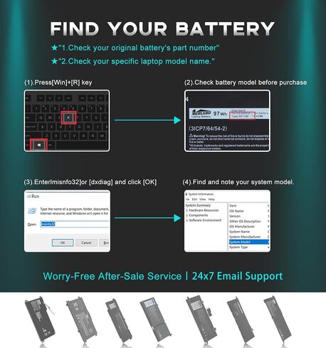 استبدال بطارية الكمبيوتر المحمول 4K1VM لسلسلة الألعاب Dell G7 17 7700 Precision 5530 5520 5540 Series، بطارية ليثيوم أيون 8509 مللي أمبير سداسية الخلايا متوافقة مع أرقام الأجزاء NYD3W، 9TM7D، 09TM7D in Kuwait