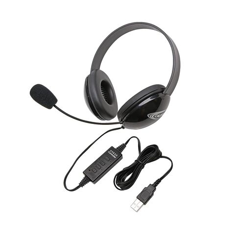 Califone 2800BK-USB Listening First Stereo Headset, Black in Kuwait