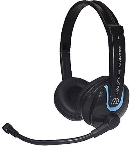 Andrea Communications (NC-255VM) USB On-Ear Stereo Headset with in-line Volume and Mute Controls in Kuwait